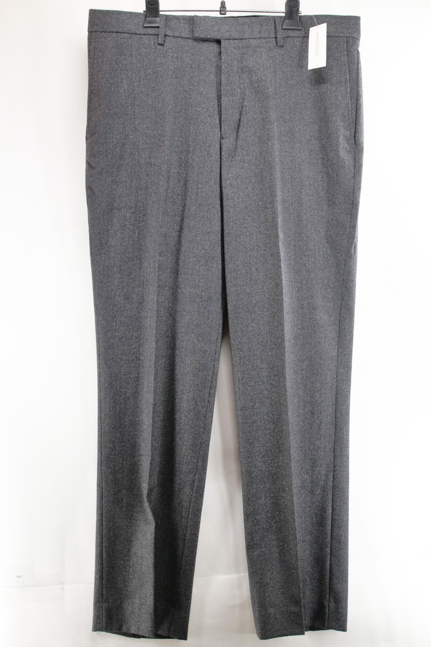 Banana Republic NWT Men's 36x34 Charcoal Gray Wool Blend Slim Fit Dress Pants